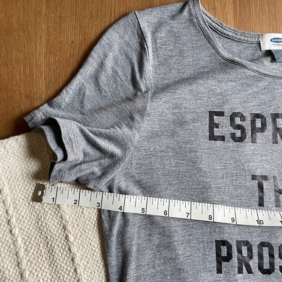 Grey Old Navy Espresso Then Prosecco Graphic Tee - Picture 11 of 11